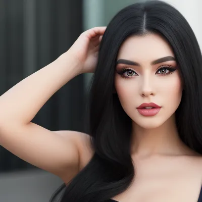 Glowing Night Beauty Portrait