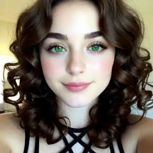 Golden Light Curl Portrait