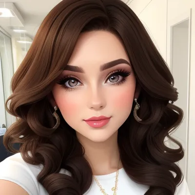 Silky Curly Hair Beauty