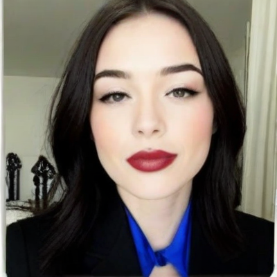 Red Lip Glamour Portrait