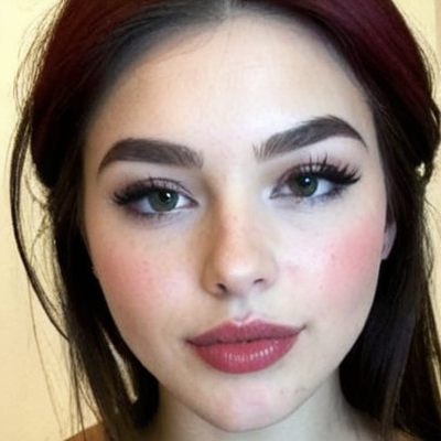 Gentle Red Lip Close-Up