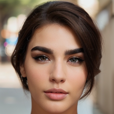 Elegant City Glow Portrait