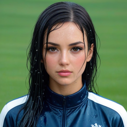 Fresh Rain Beauty Portrait