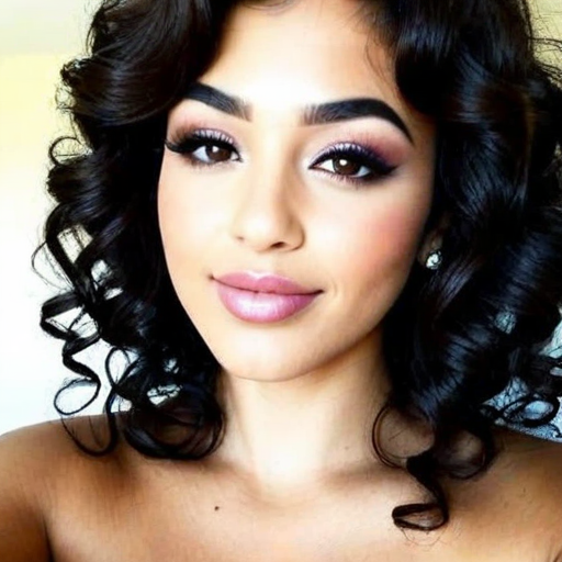 Velvet Curl Beauty Portrait