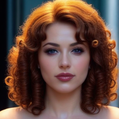 Crimson Curls and Midnight Eyes