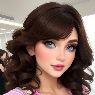 Velvet Curls and Sunlit Eyes