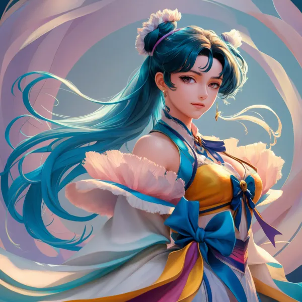 Cerulean Grace Portrait