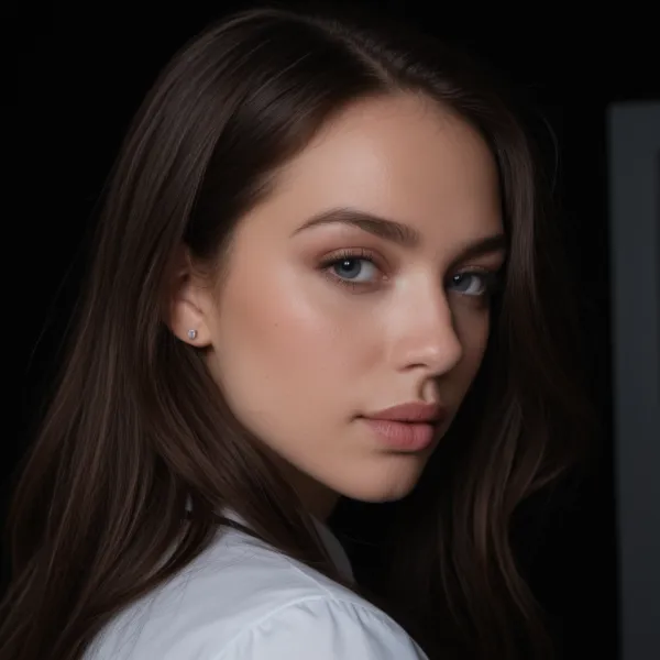 Elegant Evening Gaze
