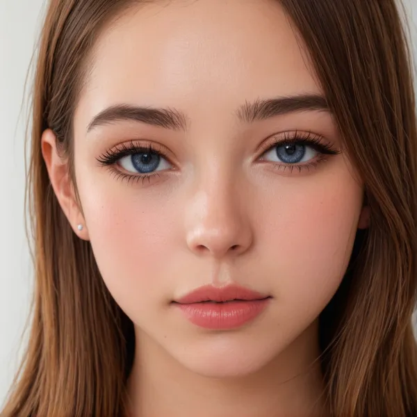 Ethereal Blue Eyes Portrait