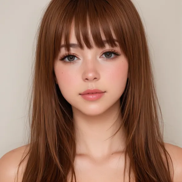Gentle Brown Hair Serenity