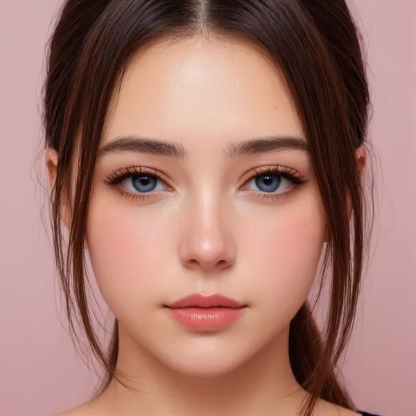 Gentle Pink Glow Portrait