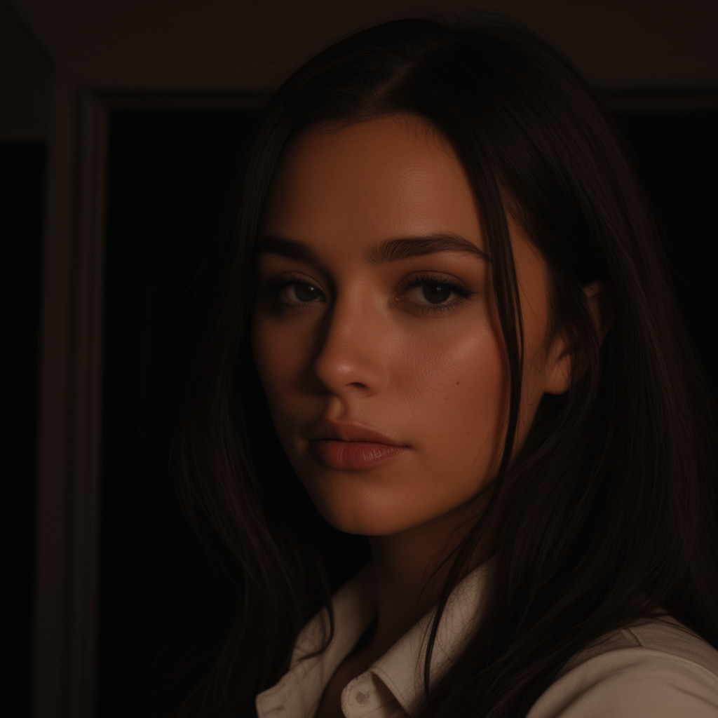 Moodlit Evening Portrait