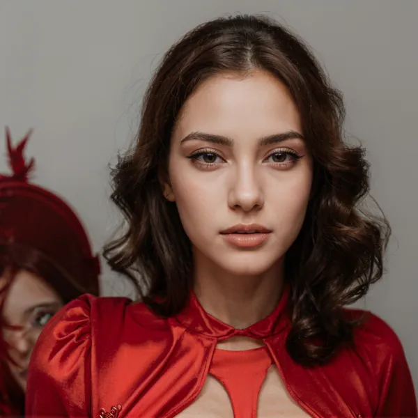 Velvet Crimson Gaze
