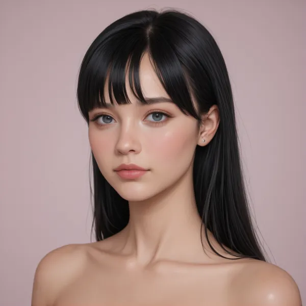 Calm Midnight Blue Eyes