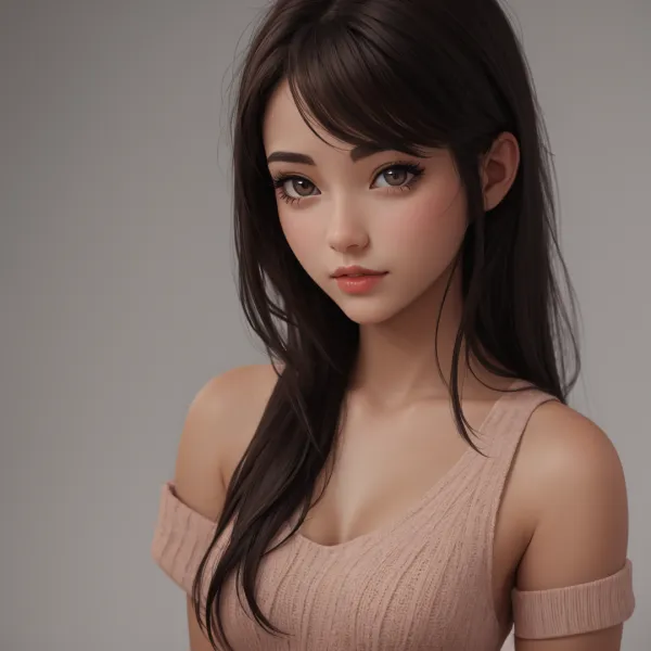 Serene Pink Glow Portrait