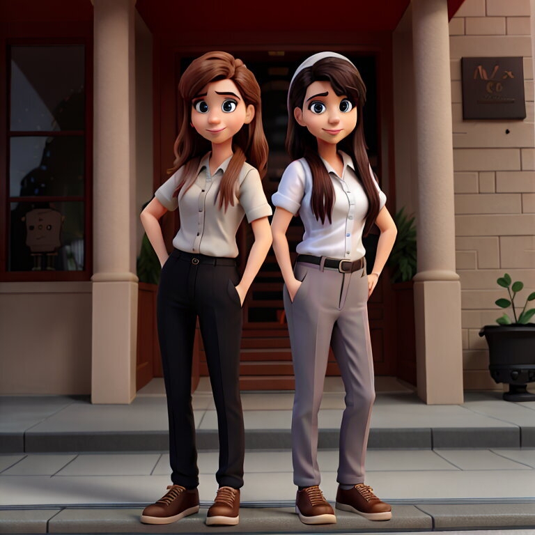 Confident Corporate Duo