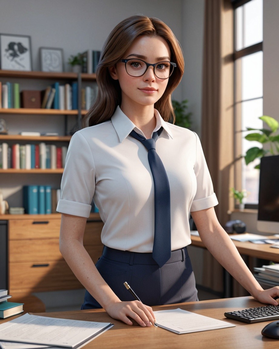 Confident Office Presence