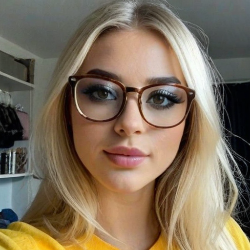 Sunlit Blonde Close-Up