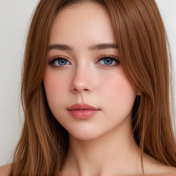 Soft Light Blue-Eye Portrait