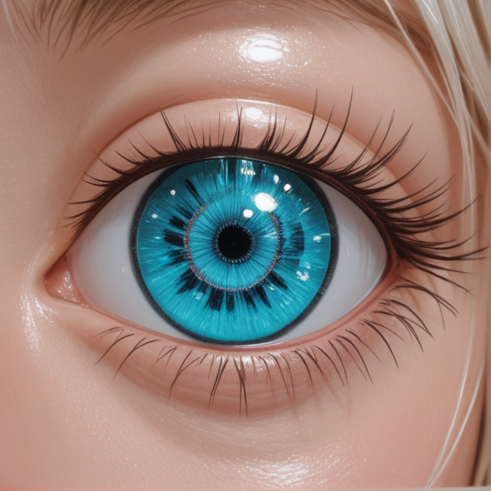 Glowing Blue Eye Glimmer