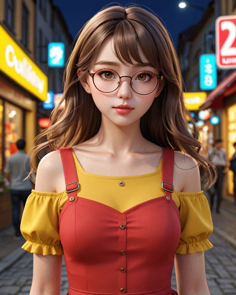 City Street Night Muse
