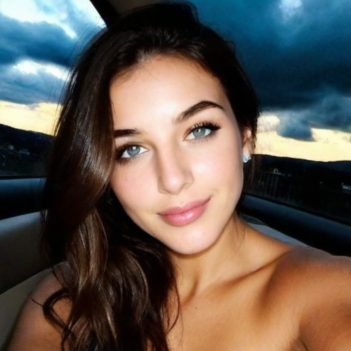 Golden Hour Car Window Portrait