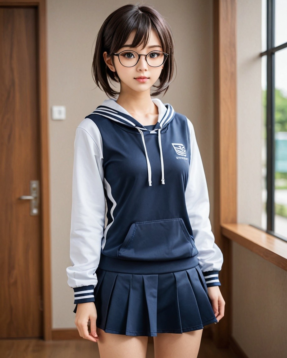 Serene School Uniform Portrait