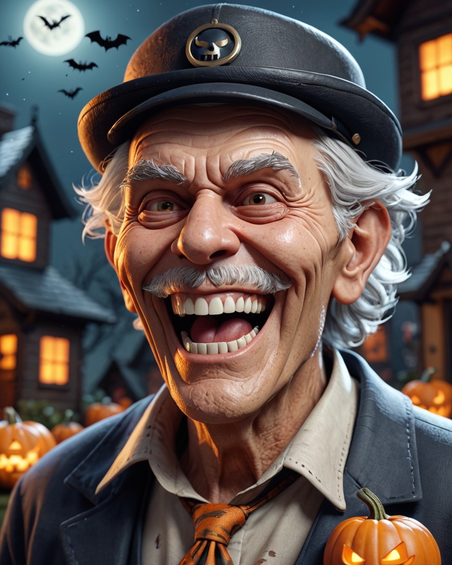 Ghoulish Pumpkin Night Smiles