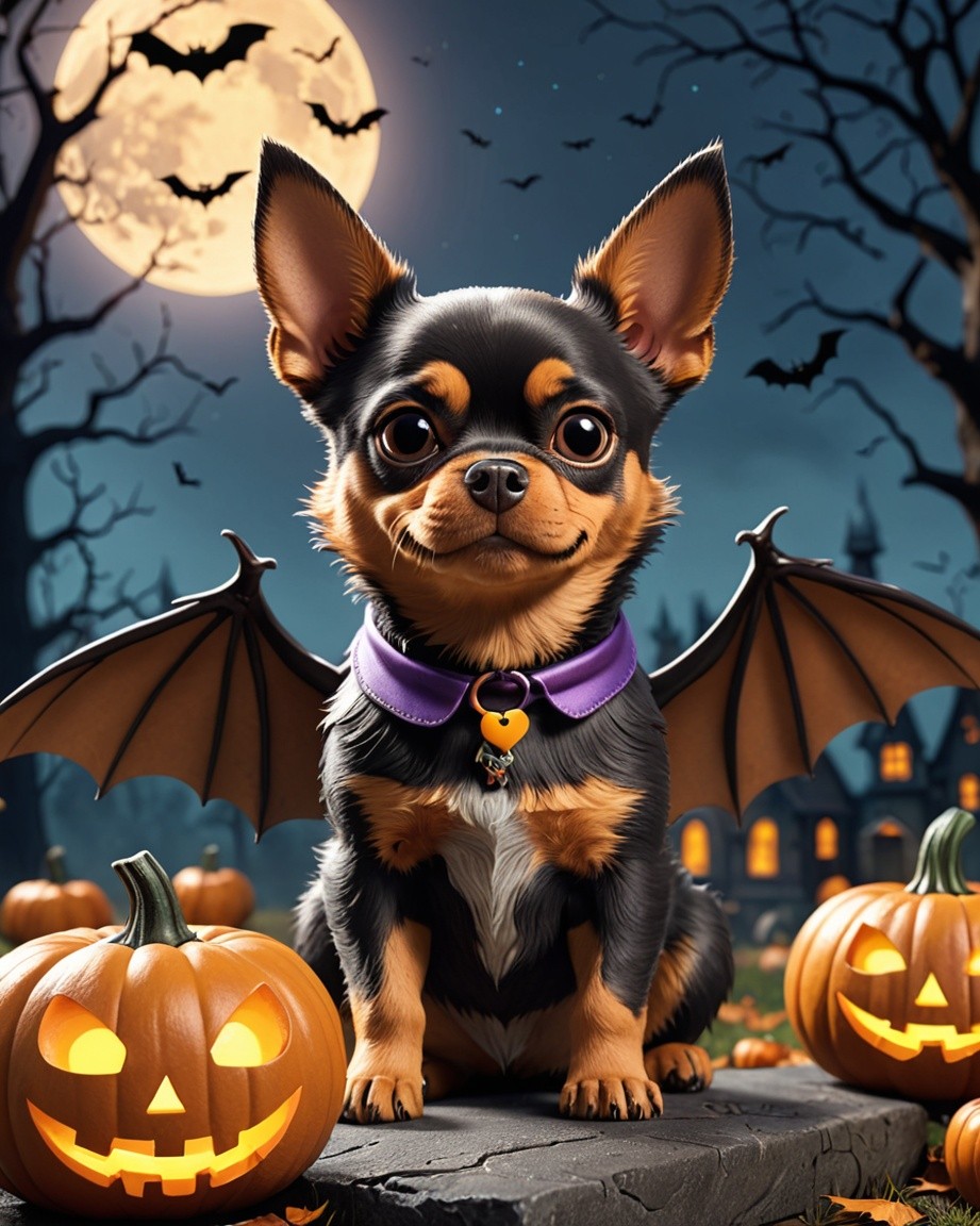 Moonlit Pumpkin Pup