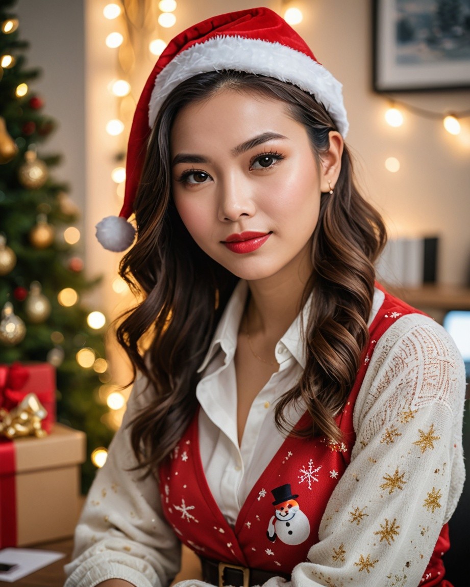 Festive Santa Hat Glow