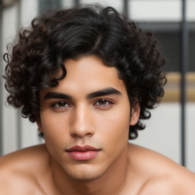 Sunlit Curly Confidence