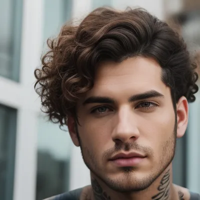 Sunlit Curly Gaze