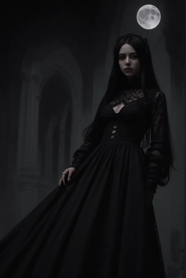 Gothic Moonlit Muse