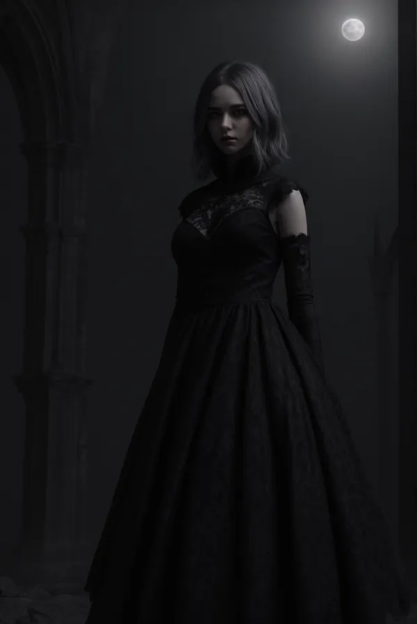 Moonlit Gothic Muse