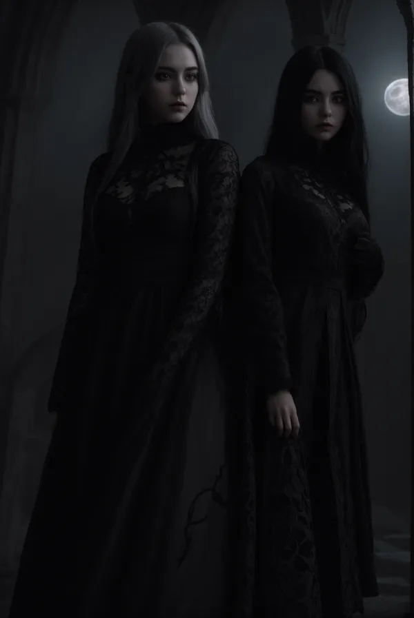 Moonlit Gothic Sisters