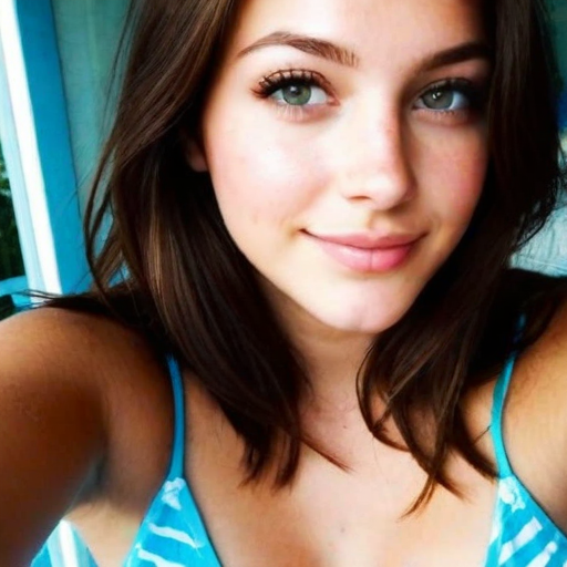Sunlit Beach Smile