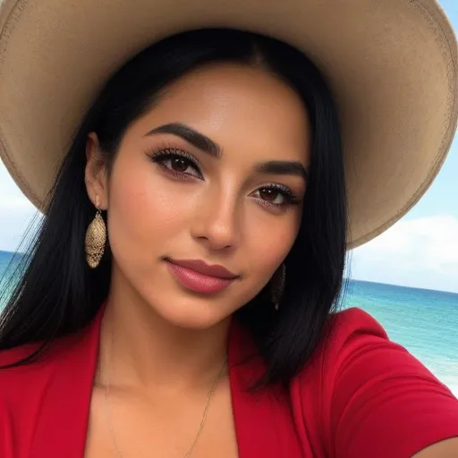 Sunlit Beach Beauty Portrait