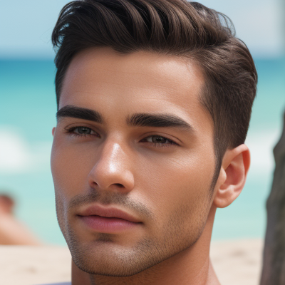 Sunlit Shoreline Gaze
