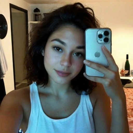Casual Bedroom Selfie Glow