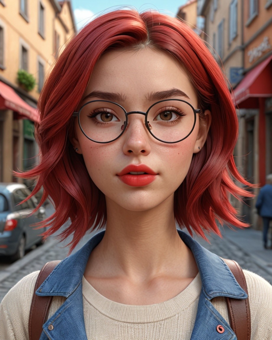 Sunlit Red Hair Muse