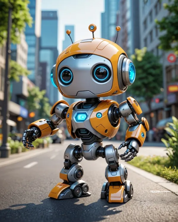 Friendly Robot Encounter