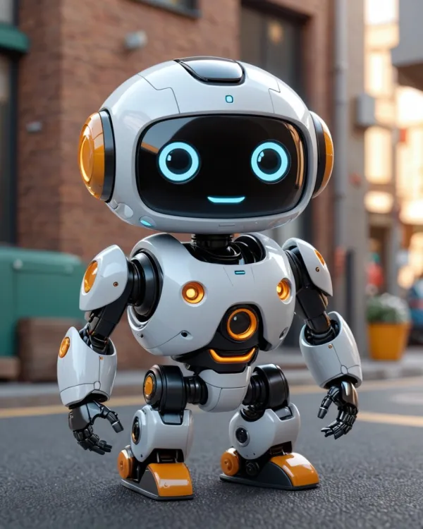 Friendly Robot Portrait