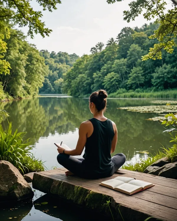 Peaceful Lakeside Contemplation