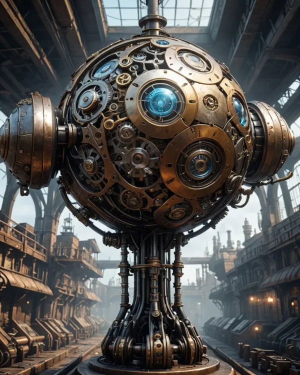 Steampunk Mechanical Sphere