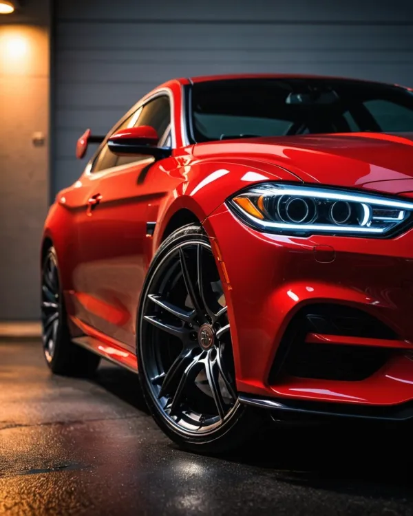 Red Sports Car Glow