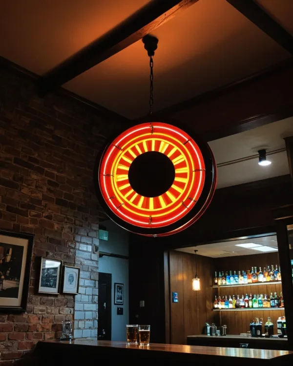 Glowing Neon Bar
