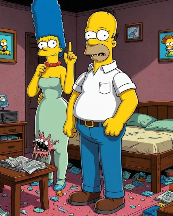 Simpsons Bedroom Scene