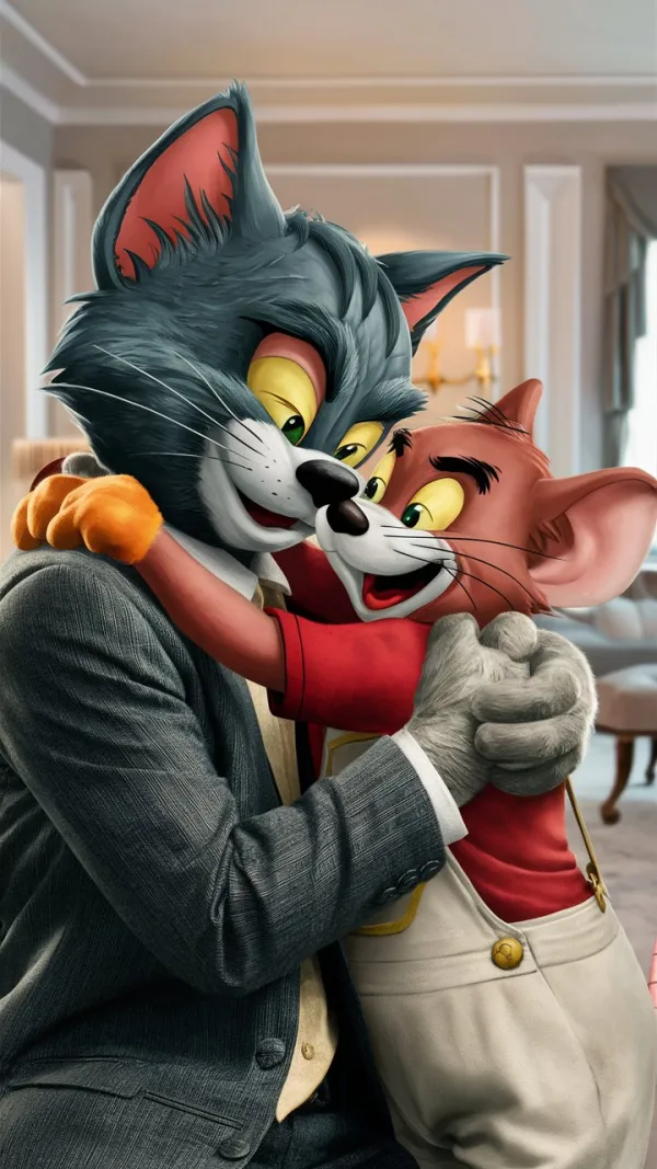 Cat and Mouse Embrace