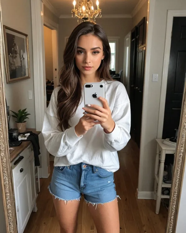 Casual Mirror Selfie