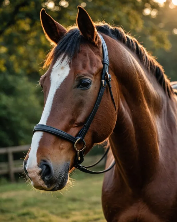 Golden Horse Portrait